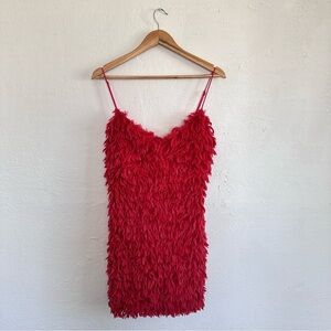 Pretty Garbage Cocktail Mini Dress in Red